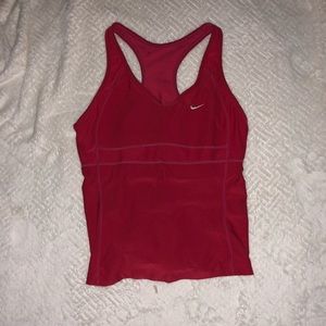 Red Nike Workout Tank